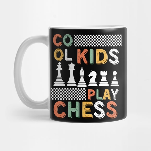 Chess Pieces Vintage checkmate funny Kids Players by click2print